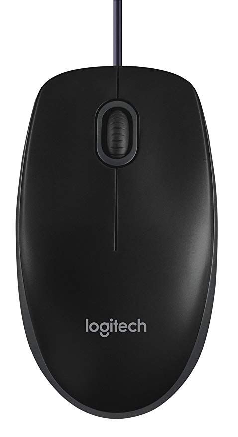 Logitech B100 Optical USB Mouse - Black