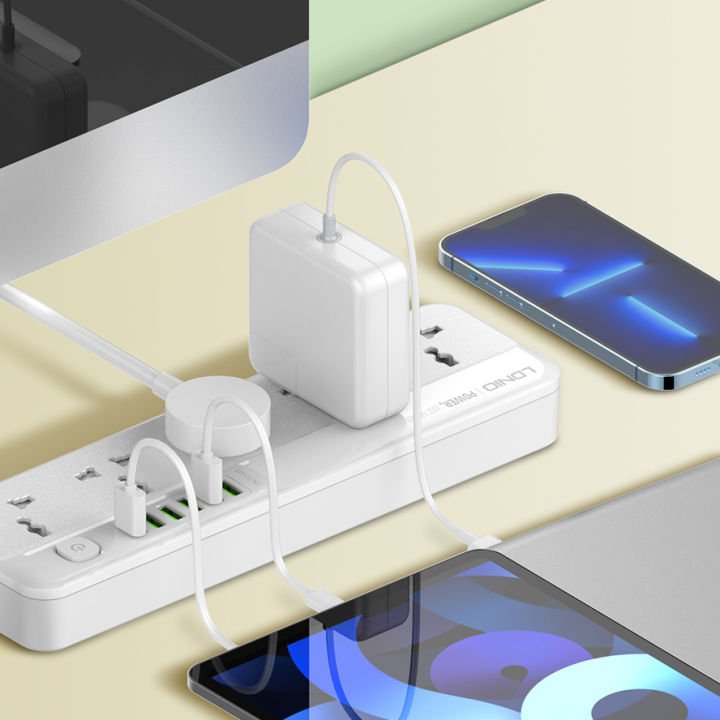 LDNIO SC5614C Universal Power Socket – 2500W with USB Fast Charging